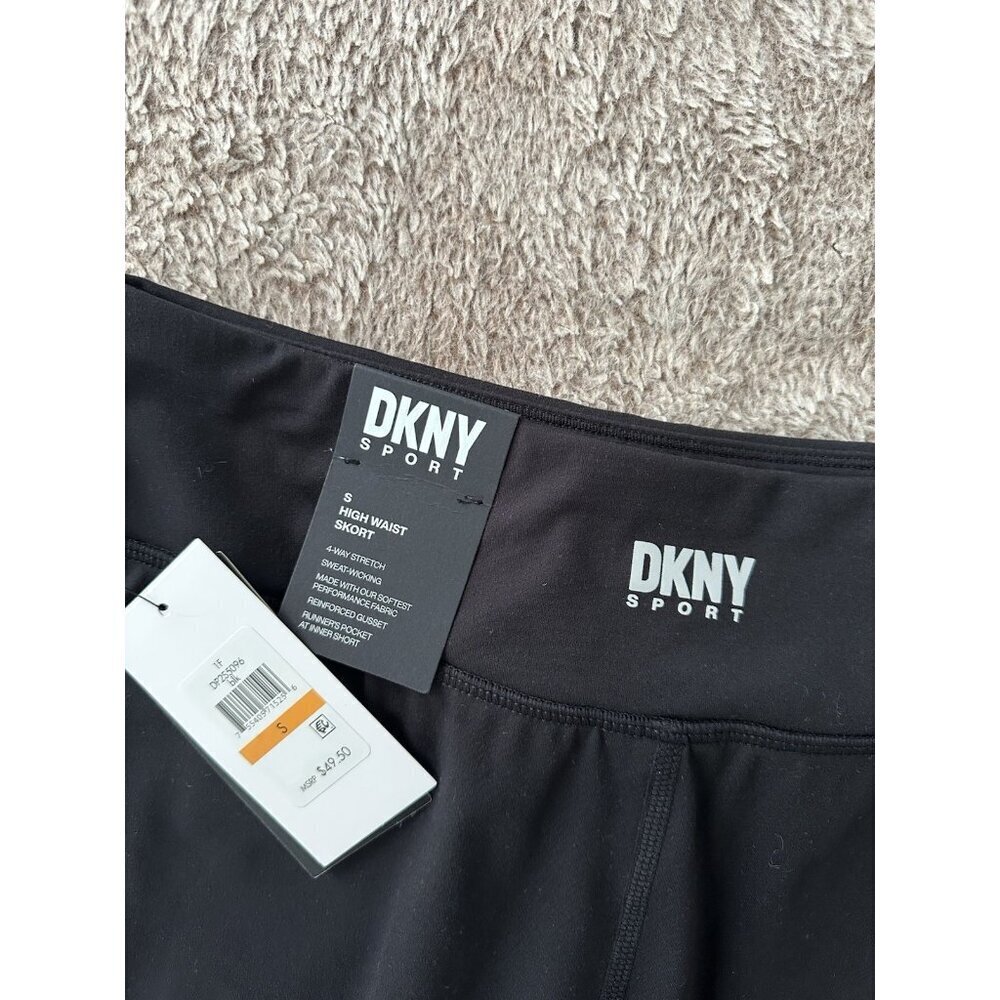 Dkny Sport Women's Balance Supersoft Compression Skort Black New - Picture 4 of 10